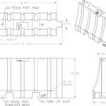 42” x 72” Safety Barricade details