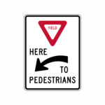pedestrian road sign