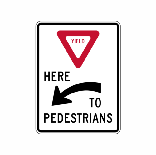 pedestrian road sign