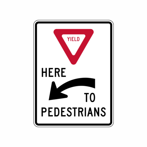 pedestrian road sign