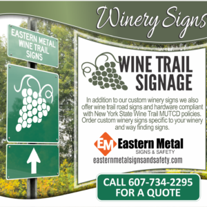 Wine Trail Signs NYS Road Sign for sale