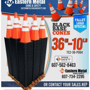 black base cones