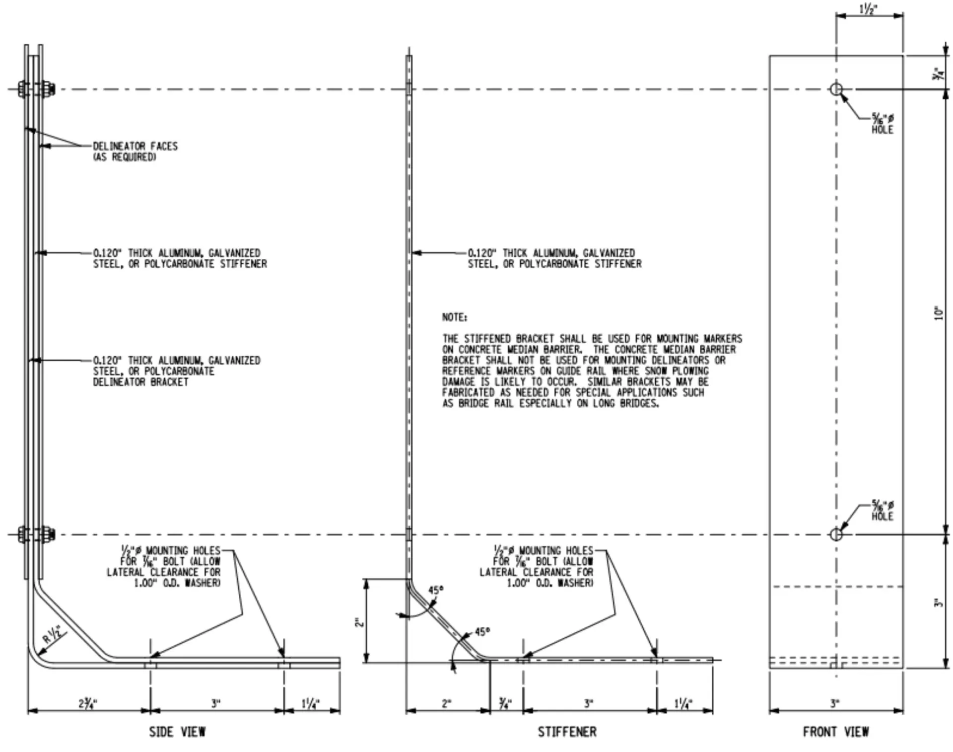 Concrete Median Barrier bracket Concrete Median Barrier Bracket