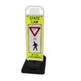 pedestrian crossing sign yield to pedestrian