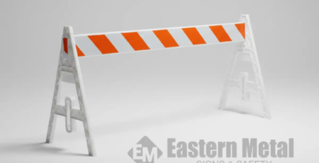 plastic a-frame barricade