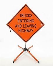 Trucks Entering Leaving Highway Non-Reflective