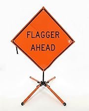 Flagger Ahead Non-Reflective