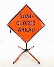Road Closed Ahead Non-Reflective
