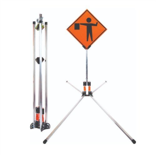 Apex Summit Dual Leaf-Spring Sign Stand