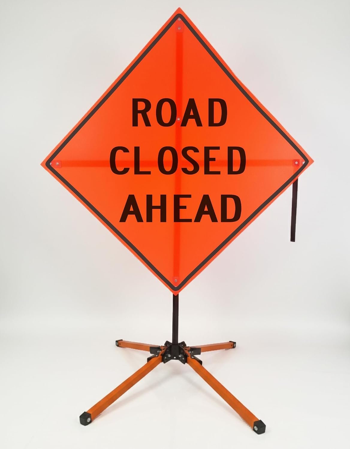 Eastern Metal Signs & Safety 36-inch Traffic Roll-Up Sign Kit with Economy Stand