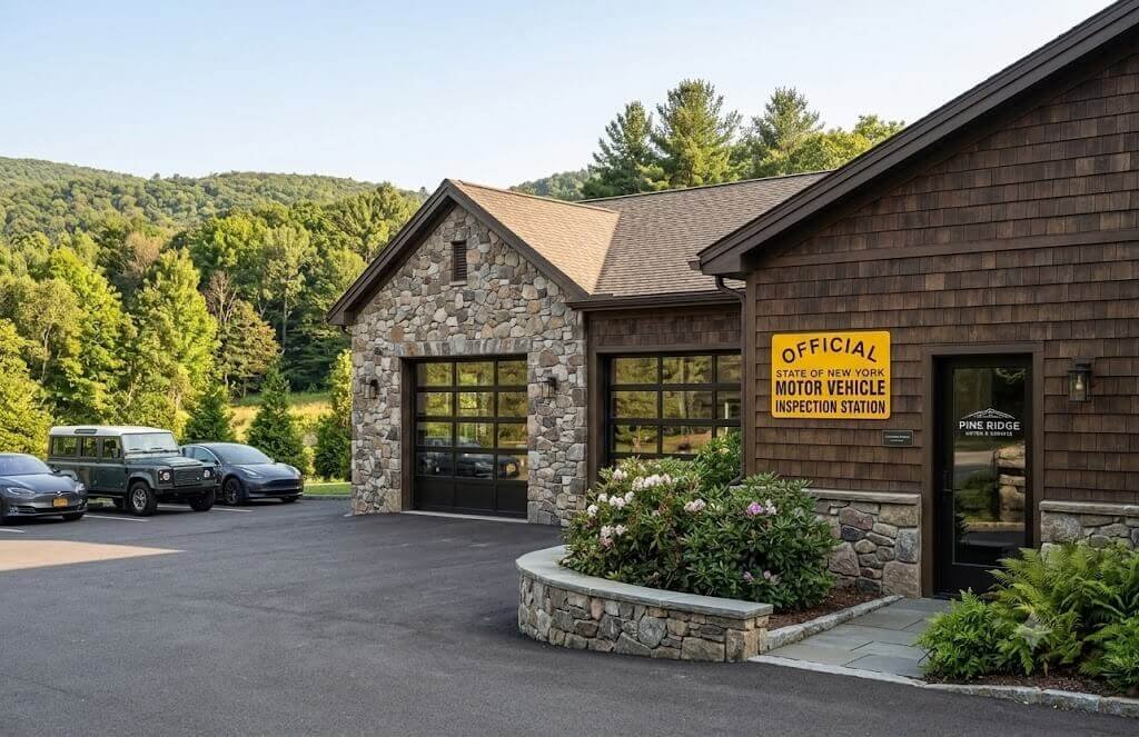 Official NYS Retail Dealer Sign in use at local auto garage